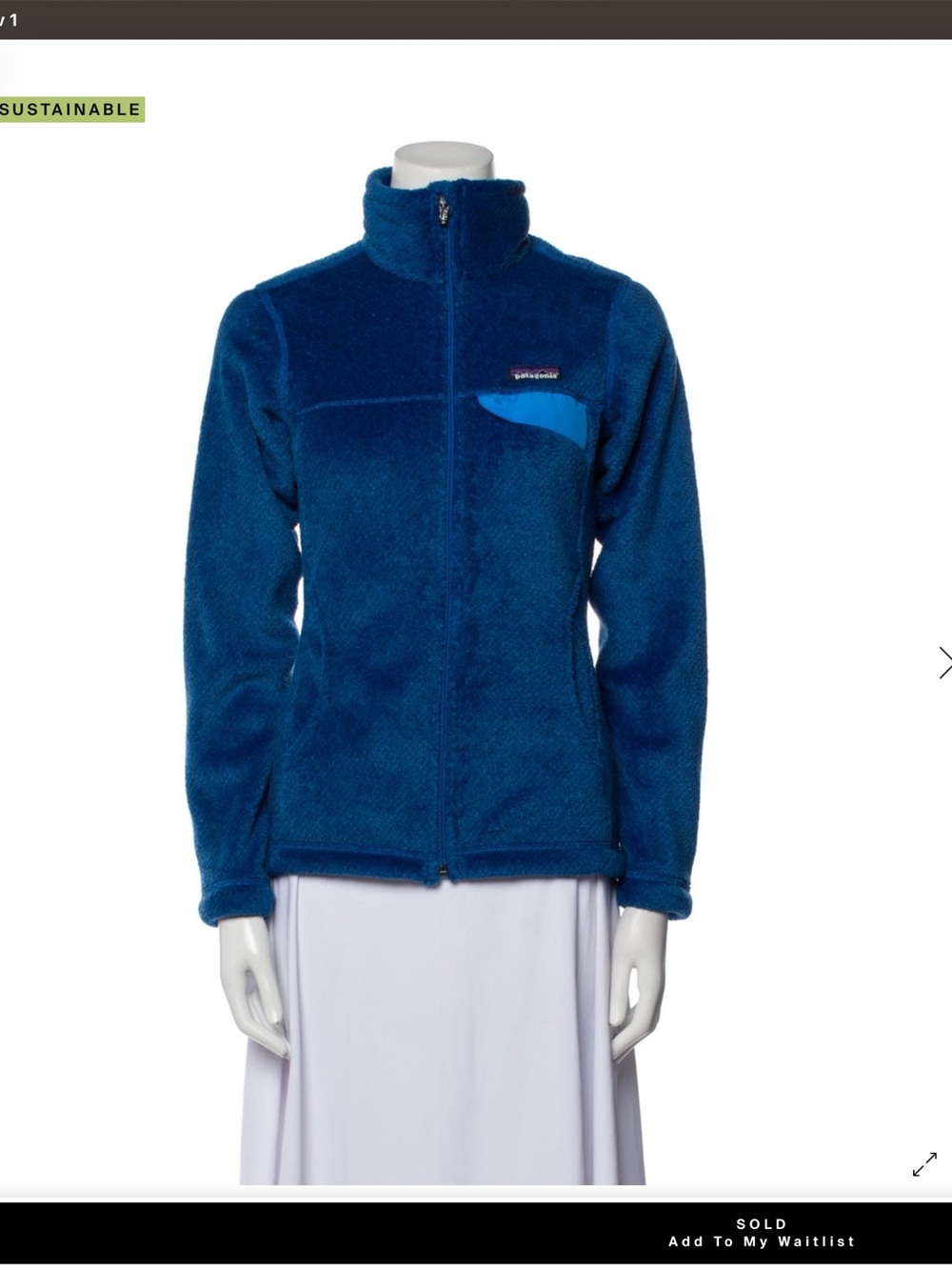 Patagonia Women’s Deep Blue Teddy Fleece Jacket